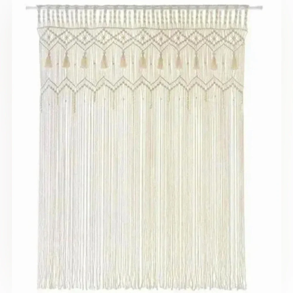 🆕Modern BÖHÖ Soul Embellish’s Handwoven Macrame Curtain/Tapestry/Photo Backdrop